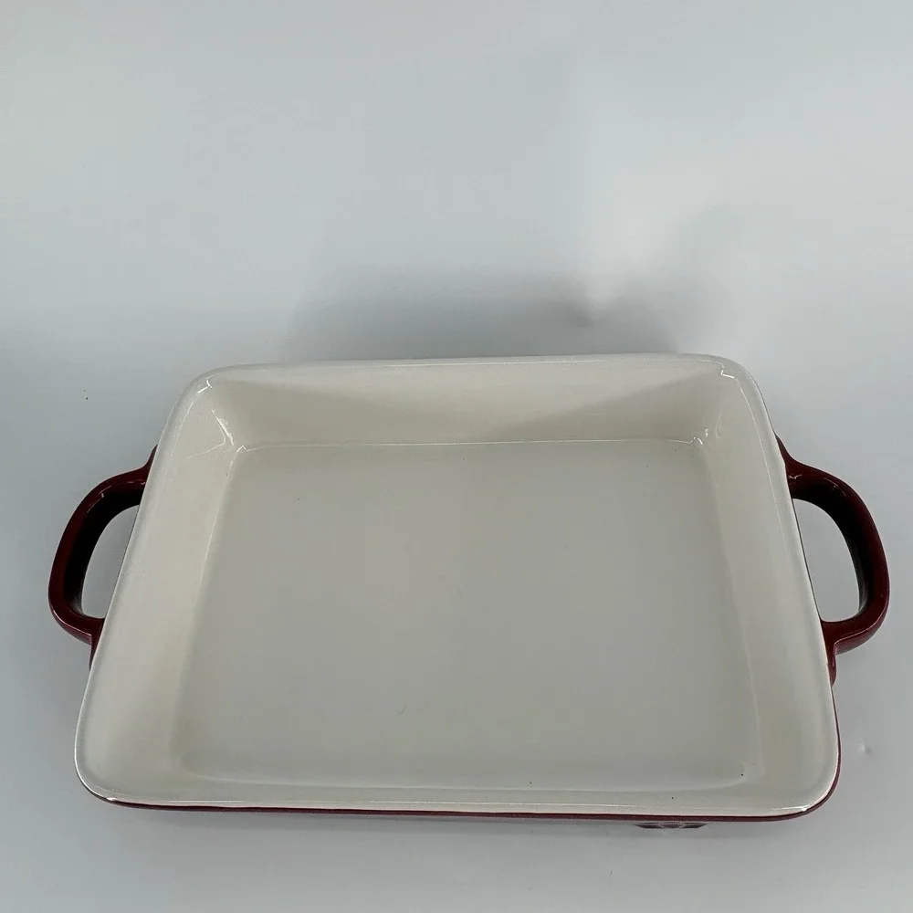 Sur La Table La Marque 84 Rectangle Red Ceramic‎ Baking Dish 11 X 8